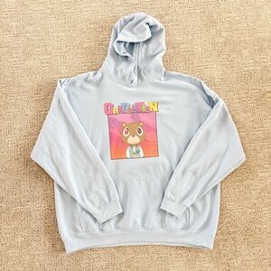 Vintage Kanye West Graduation Hoodie Gray Rap Sweatshirt YE Teddy Bear Size 2XL